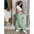Women's Long Summer Pants with Belt (S/M ONE SIZE) ITALIAN FASHION IMD24080