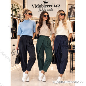 Kalhoty dlouhé elegantní dámské JITKA (S/M/L ONE SIZE) ITALSKÁ MÓDA IM426070/DUR
