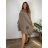 Elegant sweatpants with belt, women's oversized (42/44/46 ONE SIZE) ITALIAN FASHION IM4260310