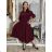 Šaty dlhé košilové 3/4 dlouhý rukáv dámske KAJETANA (S/M/L ONE SIZE) TALIANSKA MÓDA IMSM2600019