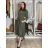 Langärmliges Hemdkleid für Damen mit Gürtel (S/M EINHEITSGRÖSSE) ITALIAN FASHION  IMPSS260002/DUR