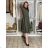 Langärmliges Hemdkleid für Damen mit Gürtel (S/M EINHEITSGRÖSSE) ITALIAN FASHION  IMPSS260002/DUR