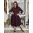 Langärmliges Hemdkleid für Damen mit Gürtel (S/M EINHEITSGRÖSSE) ITALIAN FASHION  IMPSS260002/DUR