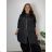Übergroßer gestrickter Langarmpullover für Damen (S/M EINHEITSGRÖSSE) ITALIAN FASHION IMSN2416125  schwarz