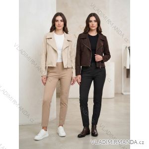 Bunda na zip dlouhýrukáv dámská (S/M/L ONE SIZE) ITALSKá MóDA IM326022/DUR
