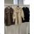 Kabát beránkový na knoflíky dlouhý rukáv dámský (S/M/L ONE SIZE) INDICKÁ MÓDA IMWBC26003/DUR S/M/L hnědá