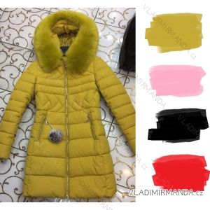 Bunda kabát s kožíškem dámský (s-xl) POLSKá MODA PM217043