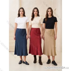 Sukně dlouhá saténová dámská (S/M/L ONE SIZE) ITALSKÁ MÓDA IM326035/DUR