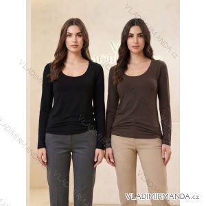 Tričko s dlouhý rukáv dámská (S/M/L ONE SIZE) ITALSKá MóDA IM326037