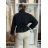 Kabátek oversize s páskem dlouhý rukáv dámský (M/L ONE SIZE) ITALSKÁ MÓDA IMD261002