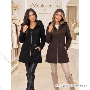 Kabát na zip dlouhý rukáv dámský (S-XL) ITALSKÁ MÓDA IMWKH266765/DU