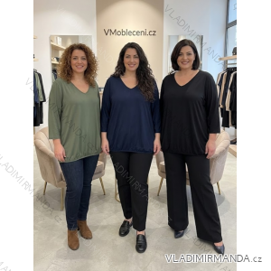 Sommerkleid oval Kurzarm Damen Übergröße (50/52/54 Einheitsgröße) ITALIAN FASHION IM425011