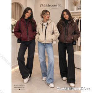 Women's long sleeve oversize puffer jacket (S/M/L ONE SIZE) ITALIAN FASHION IMC26319/DU