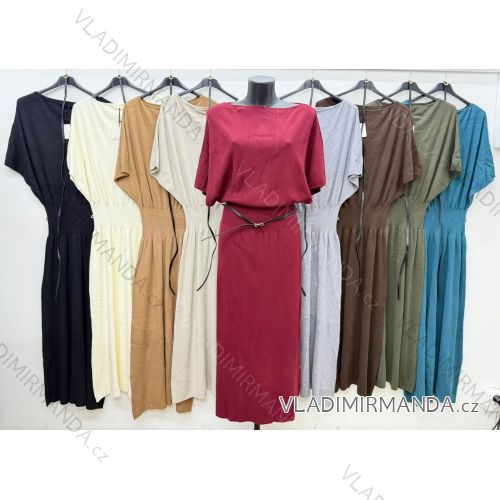 Women's oversized long pants with belt (42/44/46 ONE SIZE) ITALIAN FASHION IM4260327