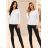 Langes Chiffon-Kurzarmkleid für Damen (S/M ONE SIZE) ITALIAN FASHION IMWGS231048