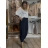 Lange Damen-Jogginghose (44/46/48, Einheitsgröße) Italienische Mode IM4260306 44/46/48 beige