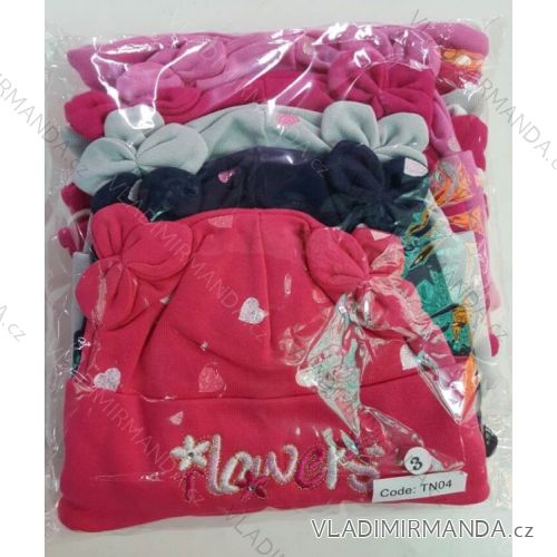Čepice jarní kojenecká dívčí (one size) POLSKá VýROBA POL23TN04/D/P9