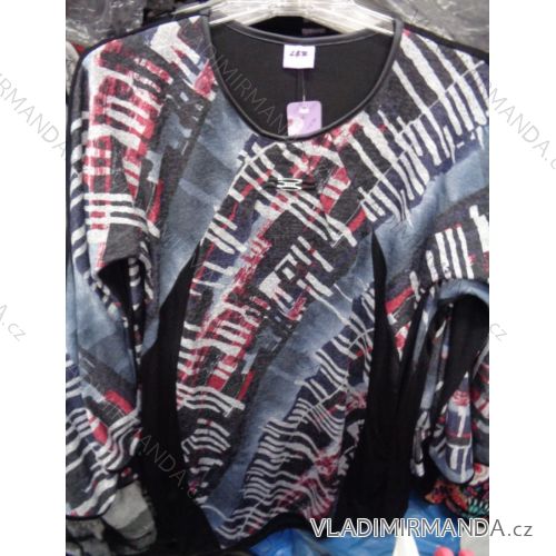 Halenka-tunika dlouhý rukáv dámská nadrozměrná (l-3xl) L.G.M. POLSKO LGM17008