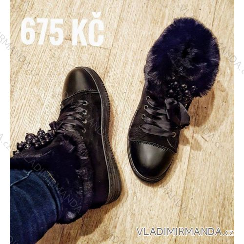 Topánky zateplené kožušinkou dámske (37-41) OBUV ZJY-25
