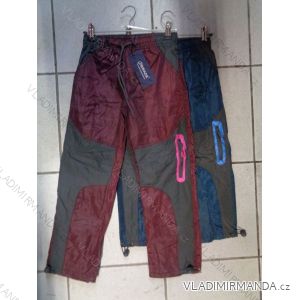 Kalhoty šusťákové teplé dětské dívčí a chlapecké flaušová podšívka (98-128) GRACE B-41969