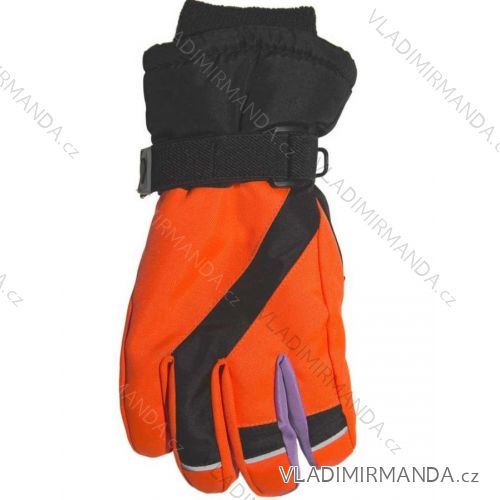 Rukavice prstové lyžařské dorost chlapecké (20-22 cm) YO! RN-004