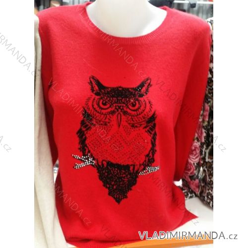 Pullover sweater long sleeve ladies (m-2xl) POLSKá MODA GR17087
