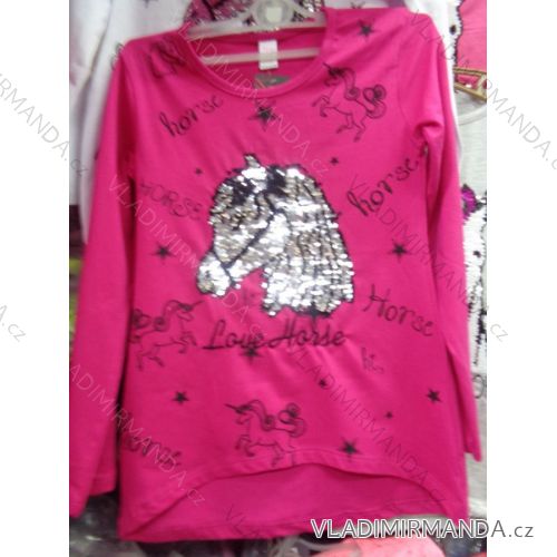 T-Shirt Kurzarm mit Pailletten Mädchen (134-164) TUZZY TURKEY MODA TM217072