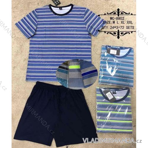 Schlafanzug kurz Herren (m-2xl) N-FEEL MC-8802
