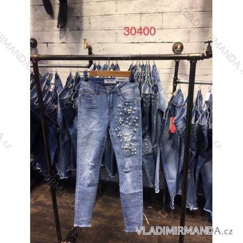 Jeans with pearls womens (xs-xl) JEWELLY 30400
