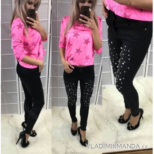 Rifle jeans s perličkami dámské (34-42) DENIM STORIES 28474