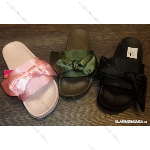 Pantofle s mašlí dámské (36-41) OBUV RO18232-2