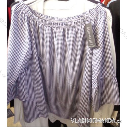 Blusen-Tunika, 3/4 Ärmel Damen (uni sl) ITALIAN Fashion IM918053
