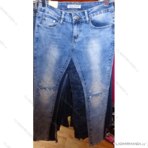 Rifle jeans dámske (25-31) POP SEVEN T-901
