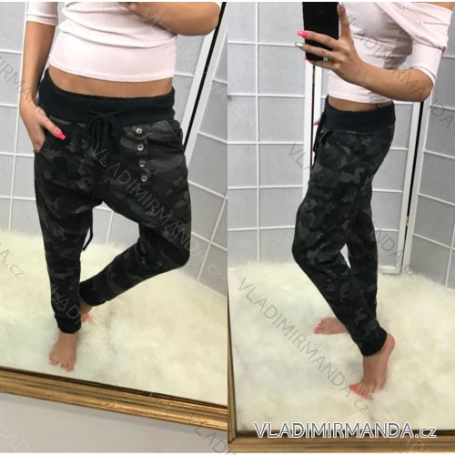 Trainingshose mit Knöpfen Damenjacke (uni sl) ITALIENISCHE MODA IMC18306