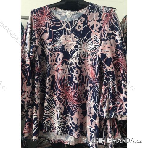 Tričko tunika dlouhý rukáv dámské (l-4xl) POLSKá VýROBA PM118033
