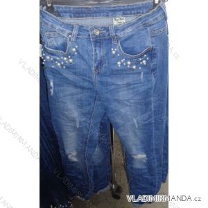 Rifle jeans s perličkami dlouhé dámské ( s-xl) ITALSKá MODA IM718043