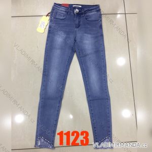 Rifle jeans s perličkami dámské (xs-xl) 1123