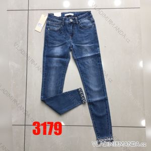 Rifle jeans s perličkami dámské (xs-xl) RE-DRESS 3179