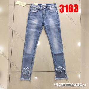 Rifle jeans s perličkami dámské (xs-xl) LEXXURY 3163