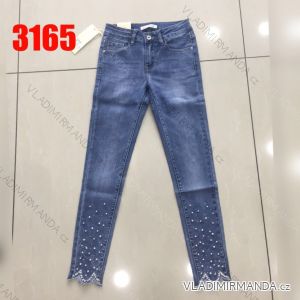 Rifle jeans s perličkami dámské (xs-xl) LEXXURY 3165