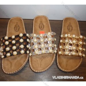 Pantofle s perličkami a kamínky dámské (36-41) OBUV ROC18H37-1