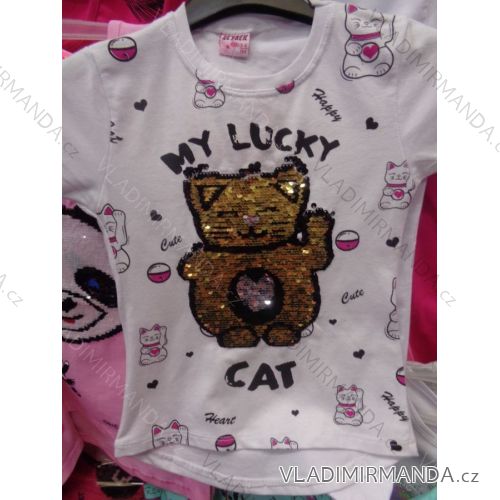 T-shirt short sleeve with sequins children's (98-122) ZEYREK TURKEY MODA TM218029