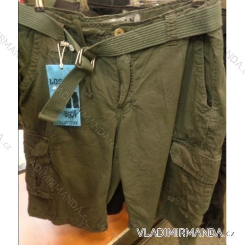 Kraťasy šortky khaki pánské (30-42) LOSHAN B8071-23