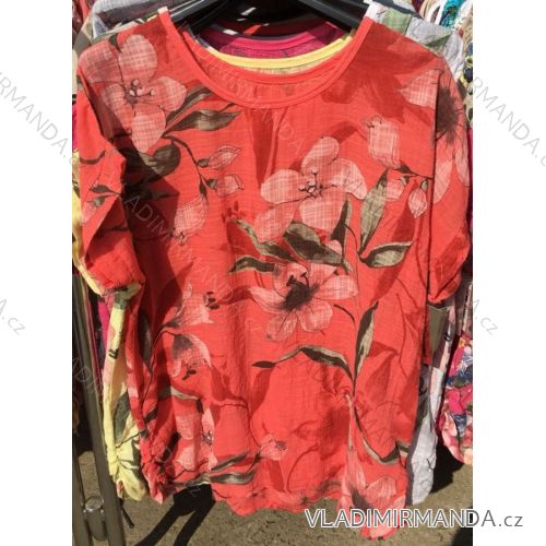 Tunika 3/4 kurze Ärmel (uni xl-3xl) ITALIENISCHE MODA IM1018013