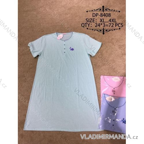 Košeľa nočná krátky rukáv nadrozmerná dámska (xl-4XL) VALERIE DREAM DP-8408