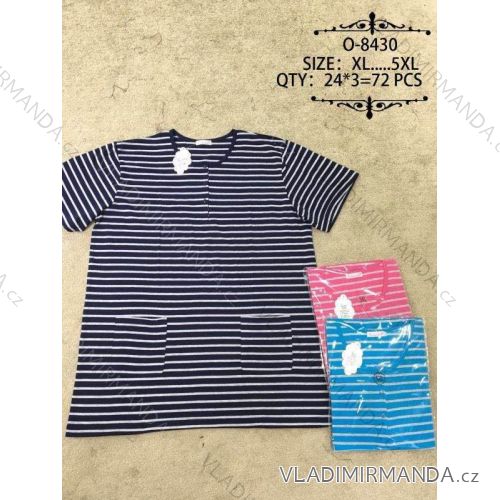 Tričko krátky rukáv dámske nadrozmerné (xl-5XL) VALERIE DREAM O-8430