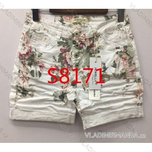 Šortky kraťasy květované dámské (xs-xl) JEWELLY LEXXURY LEX18171