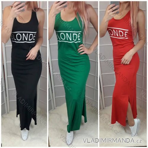 Šaty blonde dlhé letné dámske (uni sl) TALIANSKÁ MÓDA IM918130