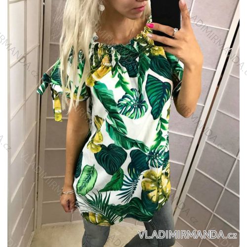 Blúzka krátky rukáv letné dámska (uni sl) TALIANSKÁ MÓDA IM918123
