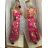 Sommer langes Kleid Damen (uni sl) ITALIENISCHE Mode IM918168
